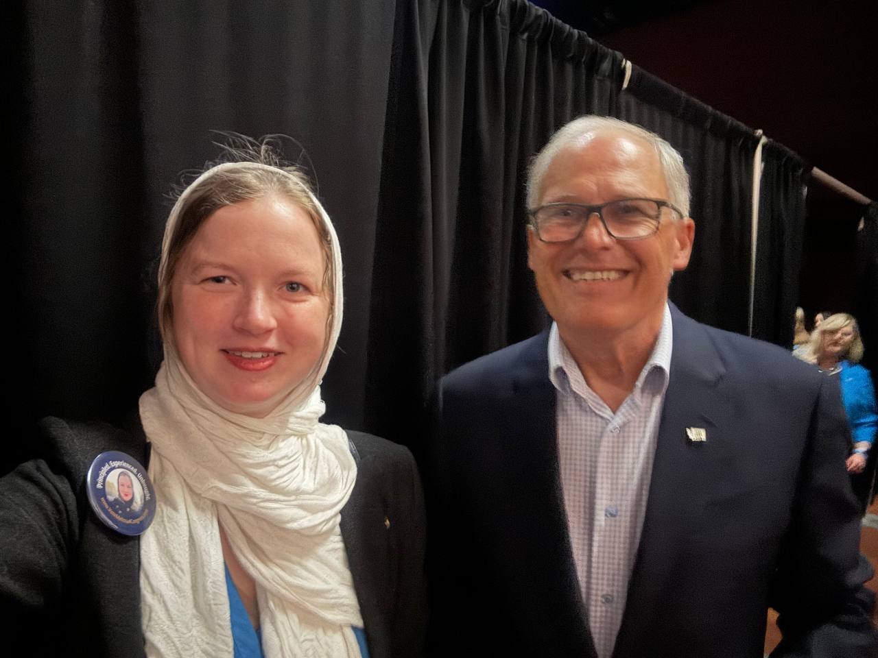 Melissa with Governor Jay Inslee