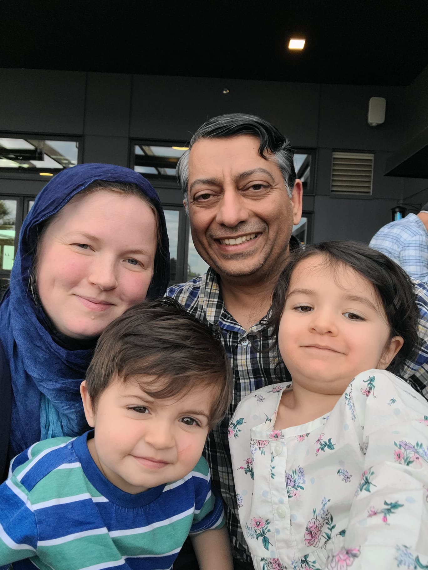 Melissa and Zahid with their children, Adil and Salma